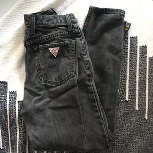 Vintage GUESS gray jeans with ankle zips
